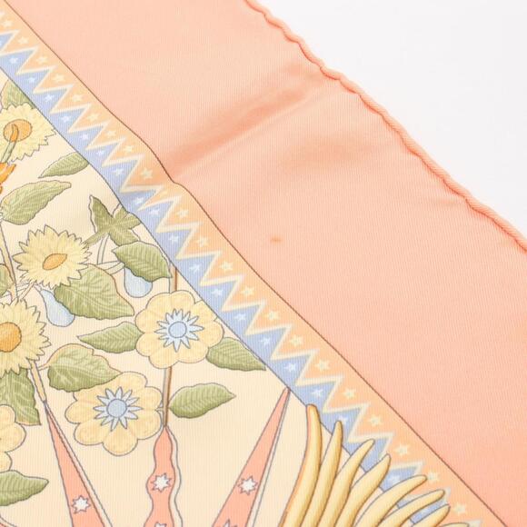 HERMES Authentic Pink Silk Scarf - Picture 5 of 7